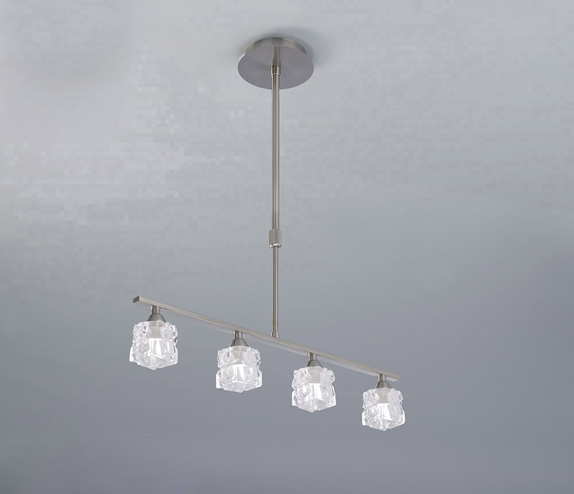Ice Satin Nickel Ceiling Lights Mantra Linear Fittings